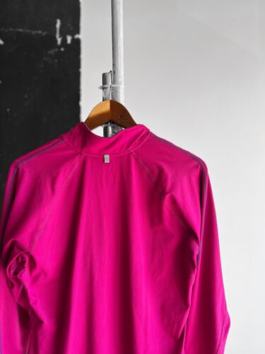 Nike Damen Rosa 1/4 Reißverschluss Langarm Lauf Top Shirt Dri-FIT Sport Größe... - Bild 4 von 7