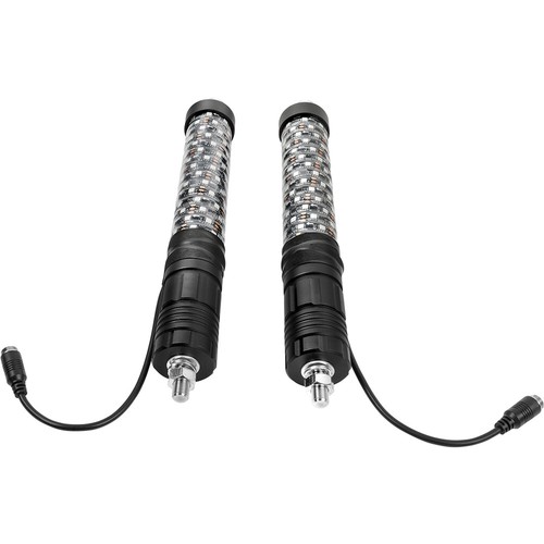 2X 1FT Spiral Fat LED RGB Whip Lights Chasing Antenna For Kawasaki Teyrx 750 800 - Bild 14 von 19