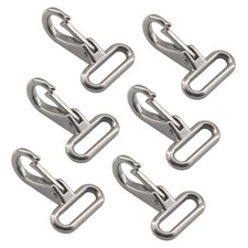 6 Pieces Eye Snap Hook 304 Stainless Steel Quick Release Snap Hook Boat Shack...