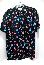 Southwest Shirt Mens XL Midnight Fiesta Button Down Short Sleeve Tipsy Elves