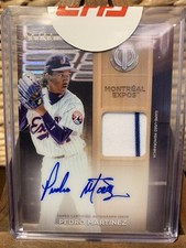 2024 Topps Tribute To Threads Autographed Relic Card Pedro Martinez 86/99