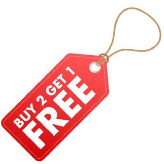 Buy 2, get 1 free