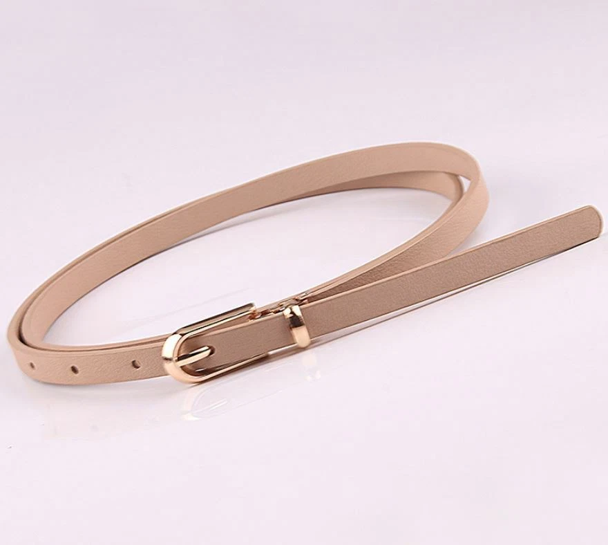 Ladies Slim Fashion Waist Belt Dress Access Thin Shiny Skinny PU Leather Women - image 4 of 4