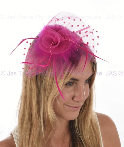 Melbourne Cup Spring Races Racing Carnival Headband Clip Hatinator Fascinator - Picture 13 of 18