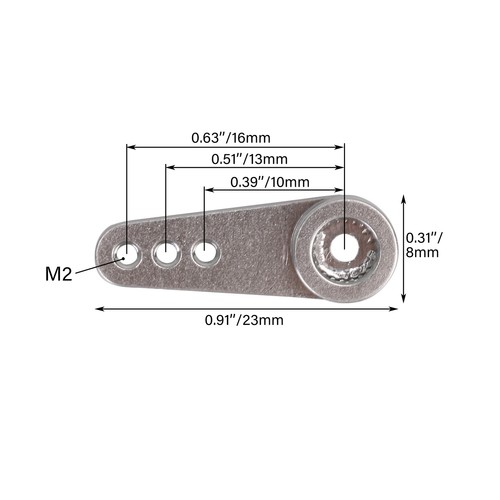 21T CNC Aluminium Metall Servo Horn Arm geeignet für 12G-18G Metallgetriebe Servo - Bild 4 von 5