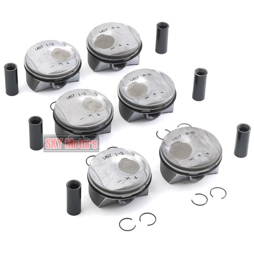 6x Pistons & Rings Set Φ96mm For Porsche Panamera Macan S 4S GTS 970 95B 3.0T V6 - Picture 6 of 6