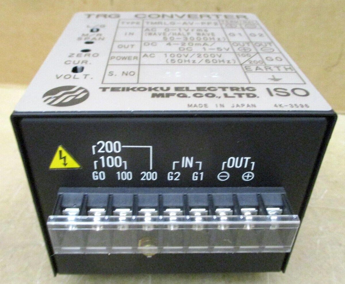 Teikoku TRG Converter Type TMRLG-AV-PF2 For MR Pump 100V