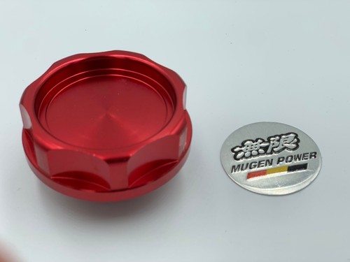 RED Mugen JDM Aluminium Engine Oil Cap Cover Honda Civic DC2 Type R EP3 Acura - Picture 3 of 4