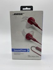 Rare Bose SoundTrue In-Ear Headphones Apple iOS - White/Cranberry (715593-0060)