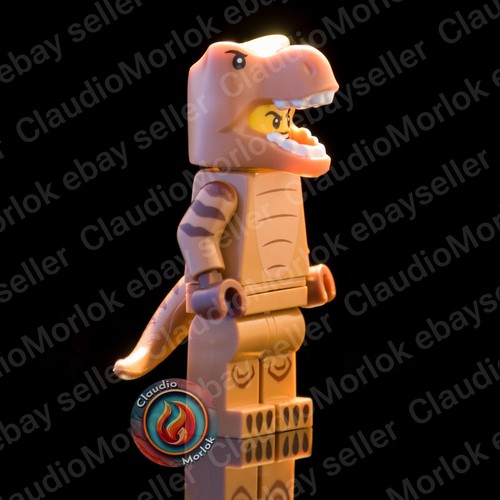 ⭐ LEGO T-Rex Costume fan col24-6 Minifigure col417 Serie 24 71037 Dinosauro - Imagen 4 de 7