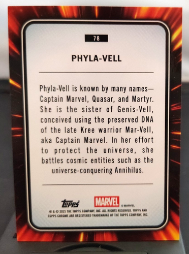 2025 Topps Chrome Marvel - Phyla-Vell - Picture 2 of 2