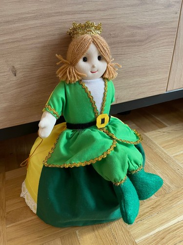 Wendepuppe Märchen Plüsch Dornröschen Froschkönig Prinzessin Puppe Stoffpuppe #7 - Bild 4 von 5