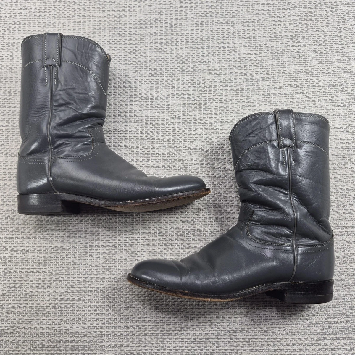 Gray Solid Justin Boots for Men for Sale | Shop New & Used  display picture 1