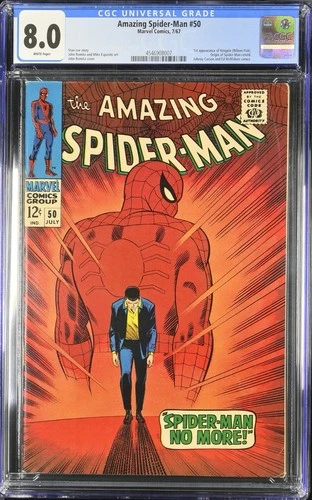 AMAZING SPIDER-MAN #50 (1ST KINGPIN APPEARANCE) CGC 8.0! ❄️ WHITE PGS!