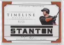 2017 National Treasures Timeline Materials Names 1/25 Giancarlo Stanton z0q