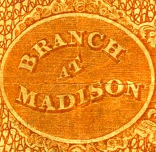 IN $5 MADISON The Bank of the State of Indiana Jan. 2, 1857 Wolka 1470-09