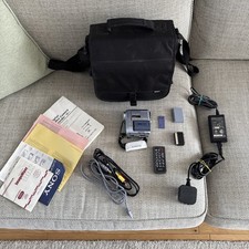 Sony Handycam DCR-PC105E Handheld MiniDV Camcorder Blue Full Kit EXC