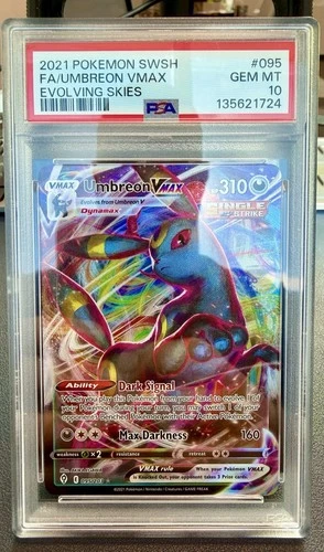 Pokémon Umbreon VMAX 095/203 Evolving Skies - PSA 10