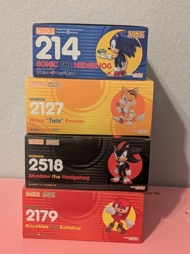 Sonic The Hedgehog 214 Nendoroid Knuckles 2179 Shadow 2518 Tails 2127 Good Smile - Foto 13 di 24