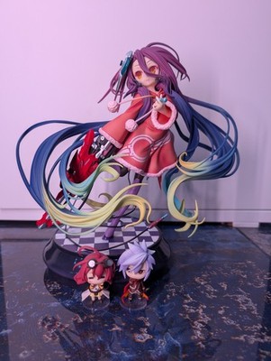 No Game No Life Zero Schwi 1/7 komplette Figur mit den zwei Miniaturen mit Box