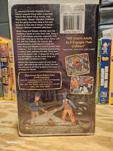 Disney’s Doug's 1st Movie VHS Doug, Skeeter, Patti, Porkchop, Buena Vista, Jumbo - Picture 2 of 4
