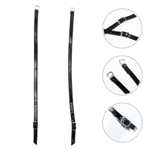 2 Pairs Anti-falling High Heel Laces Woman Miss Elastic Shoe Strap - Imagen 11 de 12