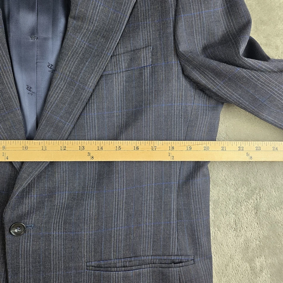 Chaqueta Blazer Louis Roth De Colección Para Hombres 42R Gris EE. UU. A Medida Clásica Negocios Foto 3 de 4