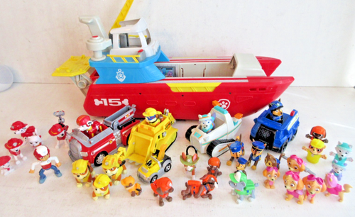 Paw Patrol Sea Patroller Boot Fahrzeuge & Figuren Spielzeug Lot Konvolut