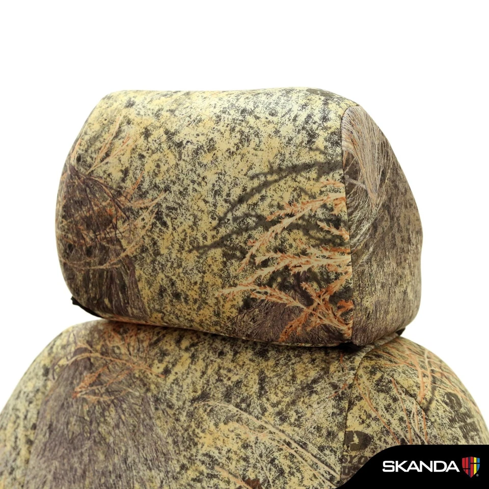 For Cadillac Escalade ESV 08-13 Mossy Oak 3rd Row Camo Brush Custom Seat Covers - Image 2 of 4