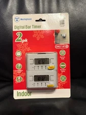 Value Pack TWO Westinghouse 2-Outlet Digital Bar Timer - Programs Repeat Daily