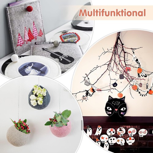 Bastelfilz, Bastelset Herbst Weihnachten Kinder, Bunter Filzmatte, Super Weich - Bild 7 von 7