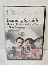 LEARNING SPANISH DVD SET By Bill Worden (9781629972312) Great Courses New 6 Disc