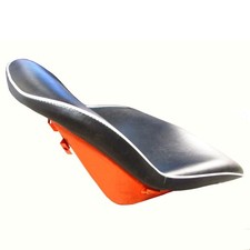 Seat Vinyl Black with Orange Fits Kubota B7100 L175 L235 L245 L275 34200-18400