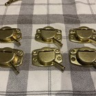 Nos 6 sets brass Colored window sash locks no screws
