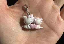 Sanrio Characters Charmmy and Honeycute Mini Figure Charm Zip Pull
