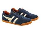 GOLA Harrier Suede CMA192 Navy Off White Moody Orange Genuine Leather Mens Trainers