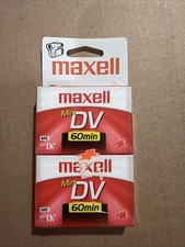 2-pack Maxell Mini 60 Min DV Tapes DVM60SE Video Camera ME Camcorder NIP Sealed
