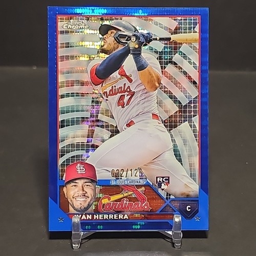 2023 Topps Chrome Ivan Herrera BLUE SONAR REFRACTOR 022/125 St. Louis Cardinals