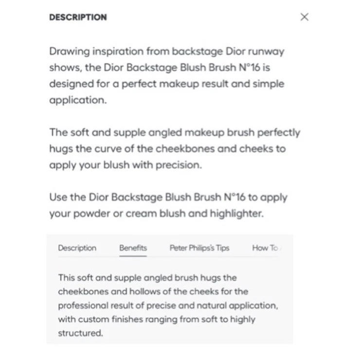 Cepillo de rubor Dior Nº16 Backstage ~NUEVO~ “TESTER” Foto 3 de 4