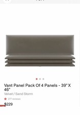 Vant Panel pakiet 4 paneli - 39" X 46" Aksamit / burza piaskowa