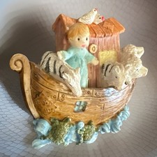 VTG Collectible Kitchen Magnet Noah s Arc Animals Hand Painted