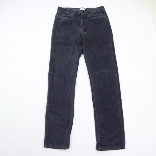 True Craft Pants Mens 32x34 Corduroy Regular Straight Stretch Gray