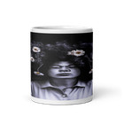 Enchanting Woman with Floral Hair 11oz Ceramic Mug