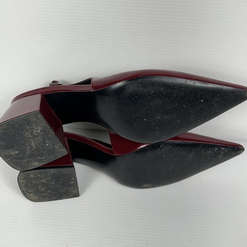Steve Madden Faryn burgunderroter Slingback 2,34” Blockabsatz Damengröße 7 M - Bild 11 von 12