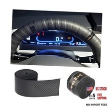2PCS 3.4Ft Leather Steering Wheel Wrap Tape,Breathable Car Steering Wheel Tape