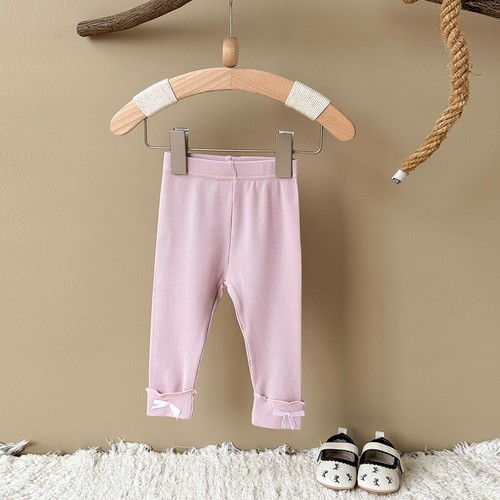 New Autumn Casual Newborn Baby Pants Toddler Solid Color Leggings Toddler Girls - Picture 28 of 59