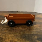 Fisher Price Little People  Zoo Train Brown Tram Cart Vintage