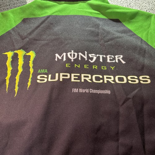 Y2K Monster energy drink T-shirt men’s extra large snap button up motocross Thor - Picture 9 of 9