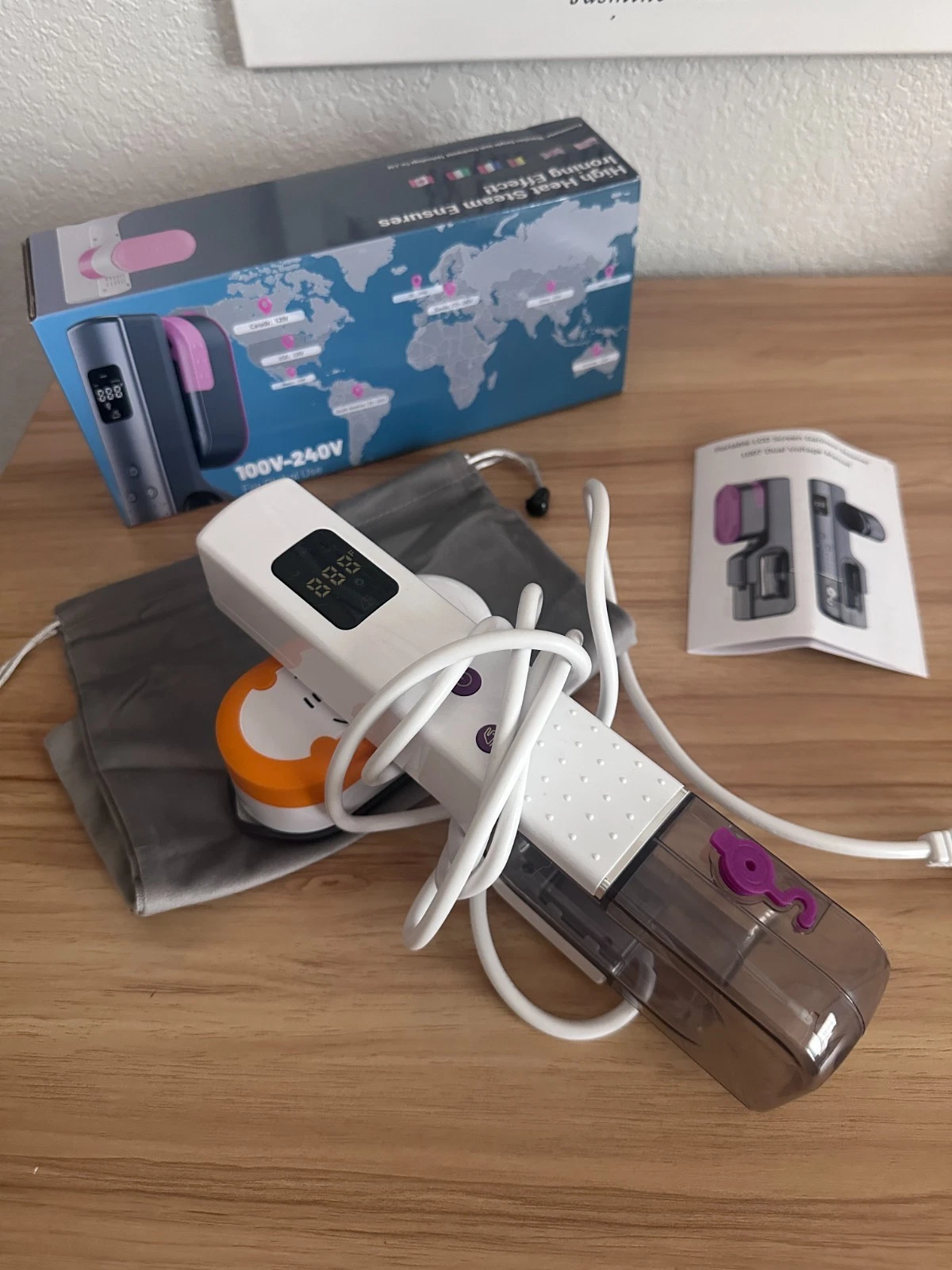 Travel Steamer for Clothes 110V-240V Steamer and Iron Portable Handheld Open Box