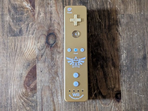 Nintendo Wii Zelda Skyward Sword Gold Remote Controller With Motion Plus Tested - Picture 2 of 3